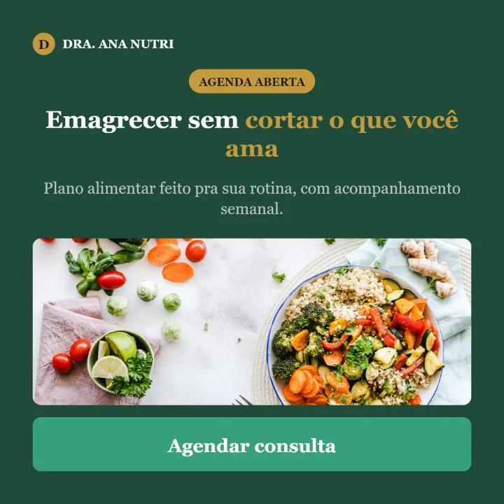 Exemplo de criativo para nutricionista